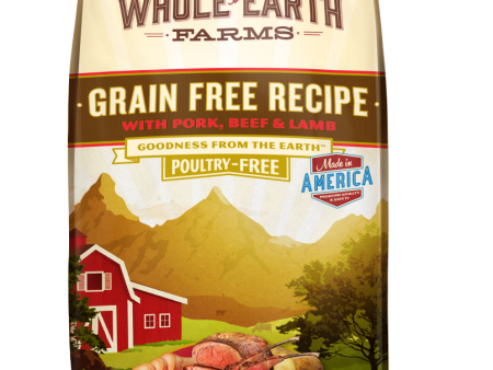 Whole Earth Farms Grain Free Recipe with Pork, Beef and Lamb Dry Dog Food Sale