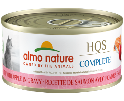 Almo Nature HQS Complete Salmon Recipe with Apple in gravy Wet Cat Food (2.47 oz) Discount