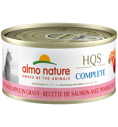 Almo Nature HQS Complete Salmon Recipe with Apple in gravy Wet Cat Food (2.47 oz) Discount