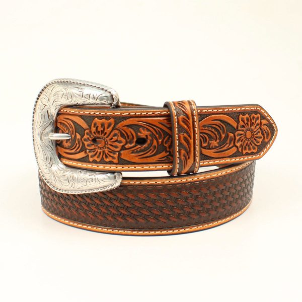 Ariat Basket Weave Emboss Belt Online