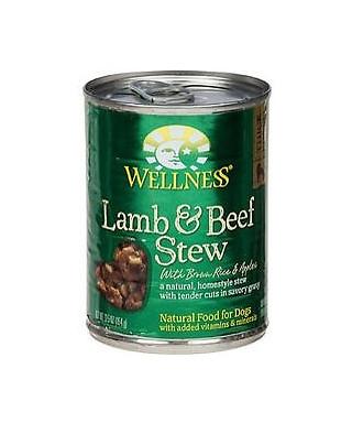 Wellness Natural Lamb and Beef Stew with Brown Rice and Apples Wet Canned Dog Food For Cheap