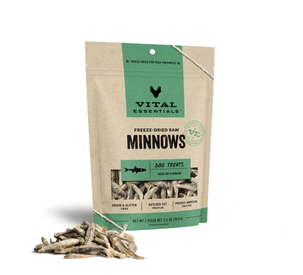 Vital Essentials Freeze Dried Raw Minnows Dog Treats For Sale