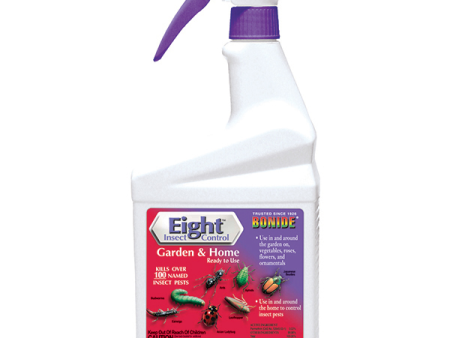 BONIDE EIGHT INSECT CONTROL GARDEN & HOME READY TO USE SPRAY 1 QT Online Hot Sale