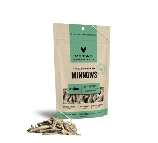 Vital Essentials Freeze Dried Raw Minnows Cat Treats For Discount