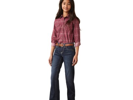 Ariat Girl s Real Brianna Boot Cut Jean Naomi For Discount