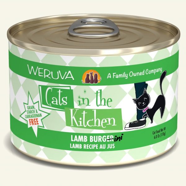 Weruva Lamb Burger-ini Lamb Recipe Au Jus Canned Cat Food Online now