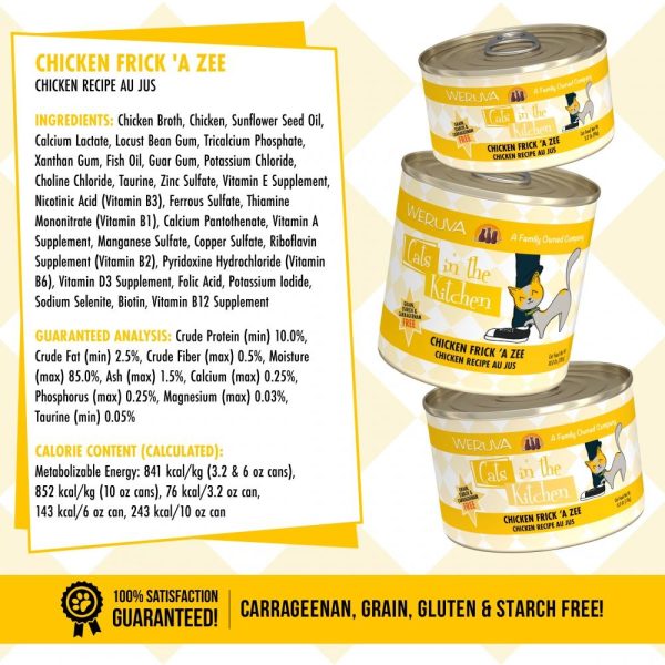 Weruva Cats in the Kitchen Chicken Frick  A Zee Canned Cat Food Online Hot Sale