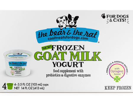 The Bear & The Rat Frozen Goat Milk Yogurt for Dogs & Cats Online Sale