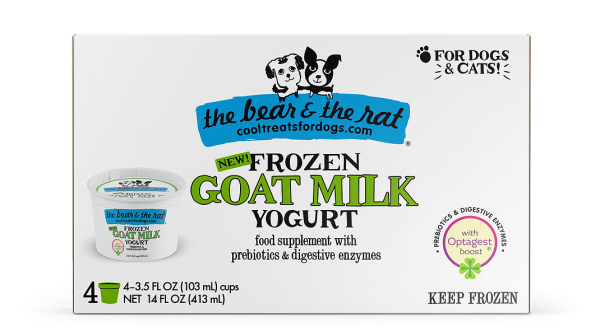 The Bear & The Rat Frozen Goat Milk Yogurt for Dogs & Cats Online Sale