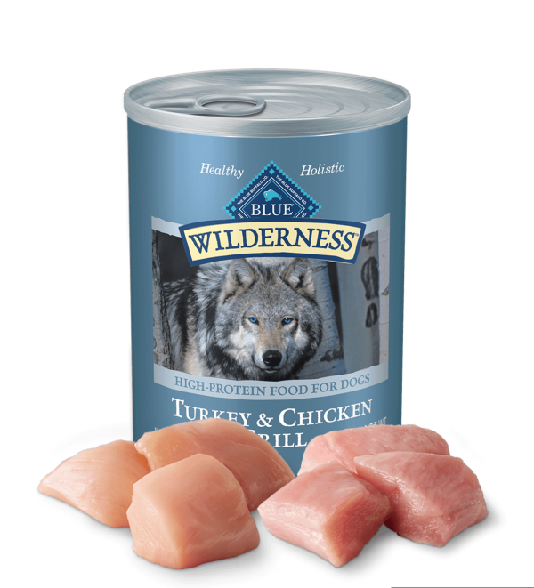 Blue Buffalo Wilderness Grain Free Canned Dog Food, Turkey and Chicken Grill Recipe (12x12.5 oz) Discount