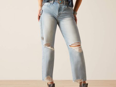 Ariat Ultra High Rise Tomboy Straight Mykonos Online Hot Sale