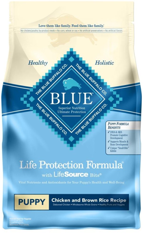 Blue Buffalo Life Protection Natural Chicken & Brown Rice Recipe Puppy Dry Dog Food For Discount