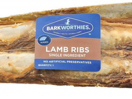 Barkworthies Lamb Ribs Dog Bone Hot on Sale