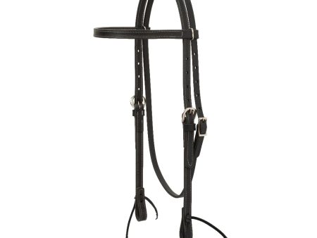 Weaver Black Leather Browband Headstall Cheap