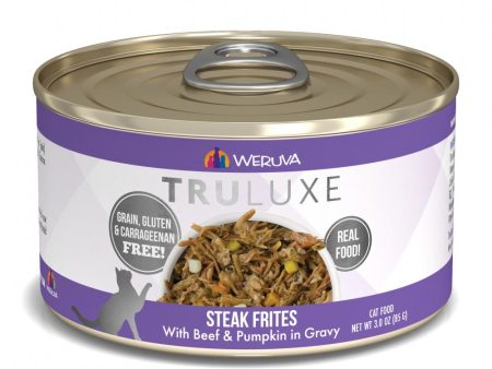 Weruva TRULUXE Steak Frites with Beef and Pumpkin in Gravy Canned Cat Food Online Sale