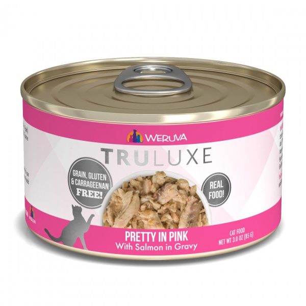 Weruva TRULUXE Pretty In Pink with Salmon in Gravy Canned Cat Food For Sale