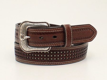 Ariat Pierced Basket Weave Underlay Belt Fashion