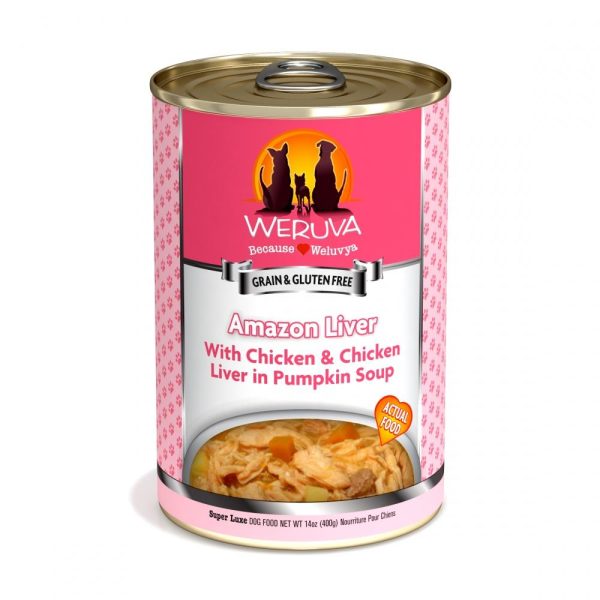 Weruva Amazon Livin  with Chicken & Chicken Liver in Pumpkin Soup Canned Dog Food on Sale