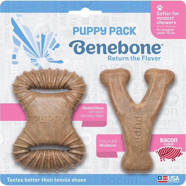 Benebone Puppy Dental Dog Chew Toy Pack For Discount