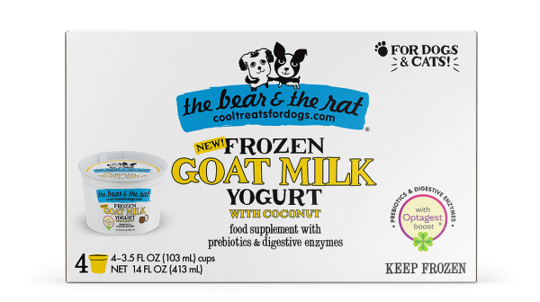 The Bear & The Rat Frozen Goat Milk Yogurt for Dogs & Cats Online Sale