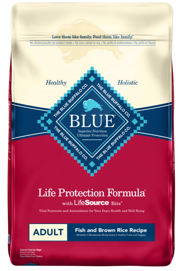 Blue Buffalo Life Protection Natural Fish & Brown Rice Recipe Adult Dry Dog Food For Cheap