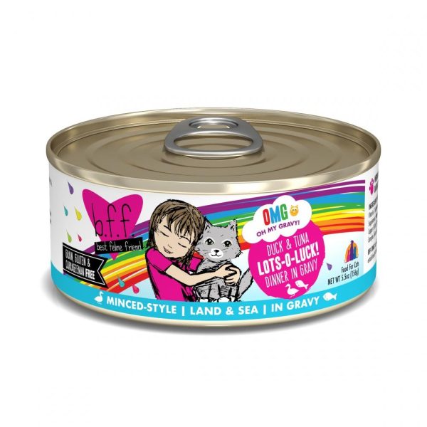 Weruva BFF Oh My Gravy Duck & Tuna Lots-O-Luck! Dinner in Gravy Canned Cat Food For Cheap