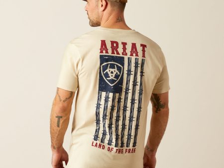 Ariat Men s Barbed Flag SS T-Shirt For Cheap