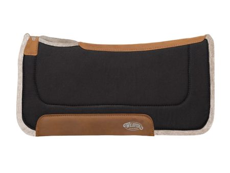 Weaver All Purpose Contoured Wool Blend Felt Saddle Pad - Black Online now