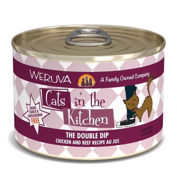 Weruva Cats in the Kitchen The Double Dip Chicken and Beef Recipe Au Jus Canned Cat Food Supply