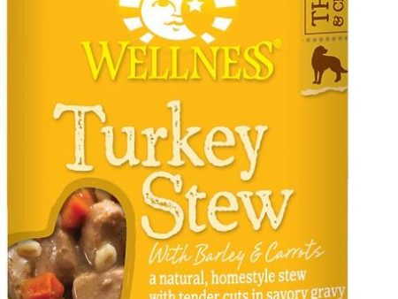 Wellness Natural Turkey Stew with Barley and Carrots Wet Canned Dog Food Online Hot Sale