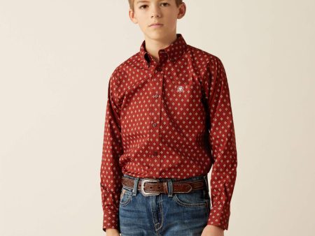 Ariat Boy s Pax Classic L S Fit Shirt Cheap