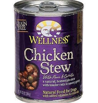 Wellness Grain Free Natural Chicken Stew with Peas and Carrots Wet Canned Dog Food Sale