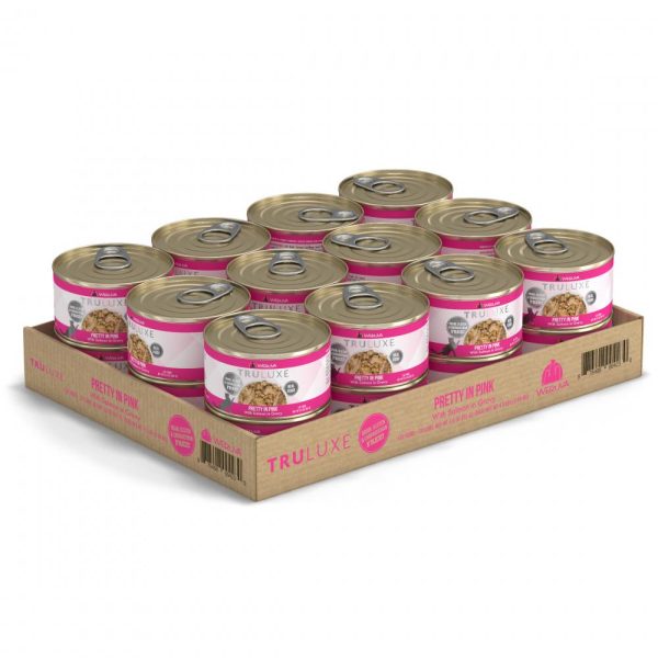 Weruva TRULUXE Pretty In Pink with Salmon in Gravy Canned Cat Food For Sale