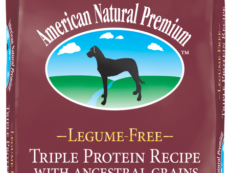 American Natural Premium Legume-Free Triple Protein with Ancestral Grains Dog Food on Sale