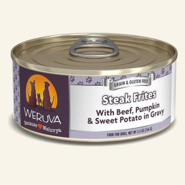 Weruva Steak Frites Canned Dog Food Online Sale