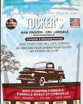 Tucker s Beef-Pumpkin Complete and Balanced Raw Diets for Dogs Cheap