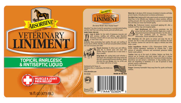 Absorbine Veterinary Liniment Fashion