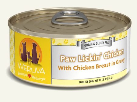 Weruva Classics Paw Lickin  Chicken with Chicken Breast in Gravy Wet Dog Food Online now