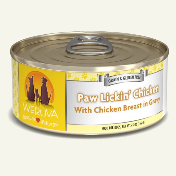 Weruva Classics Paw Lickin  Chicken with Chicken Breast in Gravy Wet Dog Food Online now