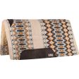 Classic Equine Sensorflex Wool Straight Top Saddle Pad - Cream Blue Supply