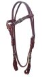 CST Harness Leather Knotted Brow Headstall w  Rawhide Braiding Online Hot Sale