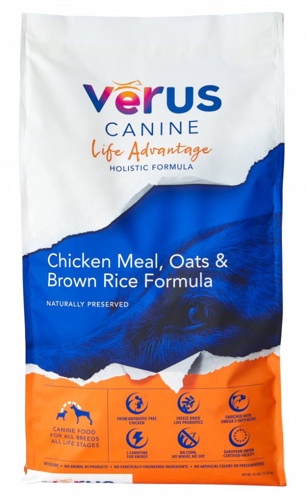 VēRUS Life Advantage Chicken Meal, Oats and Brown Rice Holistic Formula Discount