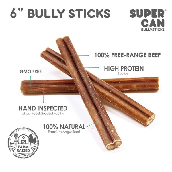 Supercan 6  Standard Bully Sticks Cheap