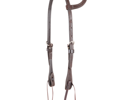 Martin Saddlery Chocolate Plain Slip Ear Headstall Online Hot Sale