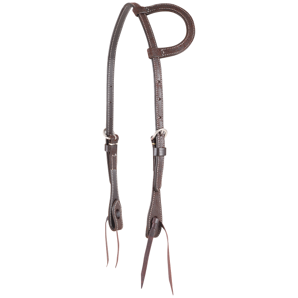 Martin Saddlery Chocolate Plain Slip Ear Headstall Online Hot Sale