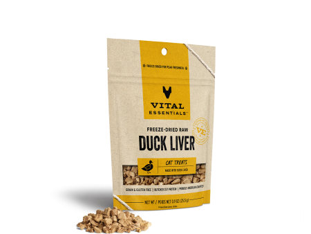 Vital Essentials Freeze-Dried Raw Duck Liver Cat Treats Discount