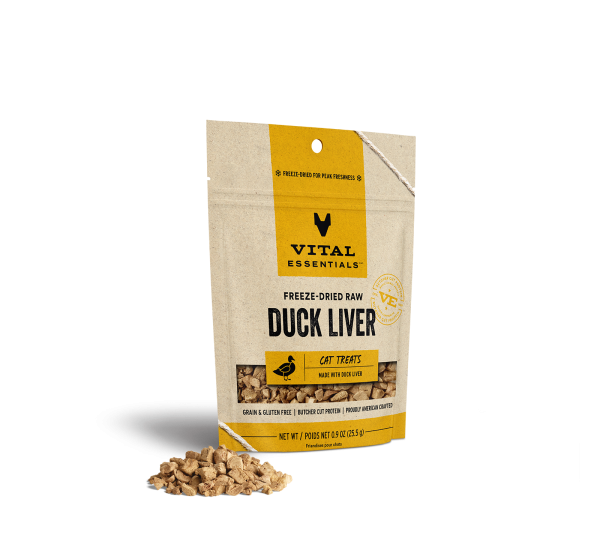 Vital Essentials Freeze-Dried Raw Duck Liver Cat Treats Discount