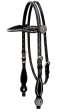 Weaver Back in Black Browband Headstall Supply