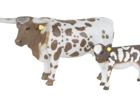 Big Country Toys Longhorn Cow & Calf Supply