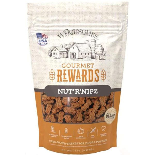 Wholesomes Rewards Nut R Nipz Biscuit Dog Treat Fashion